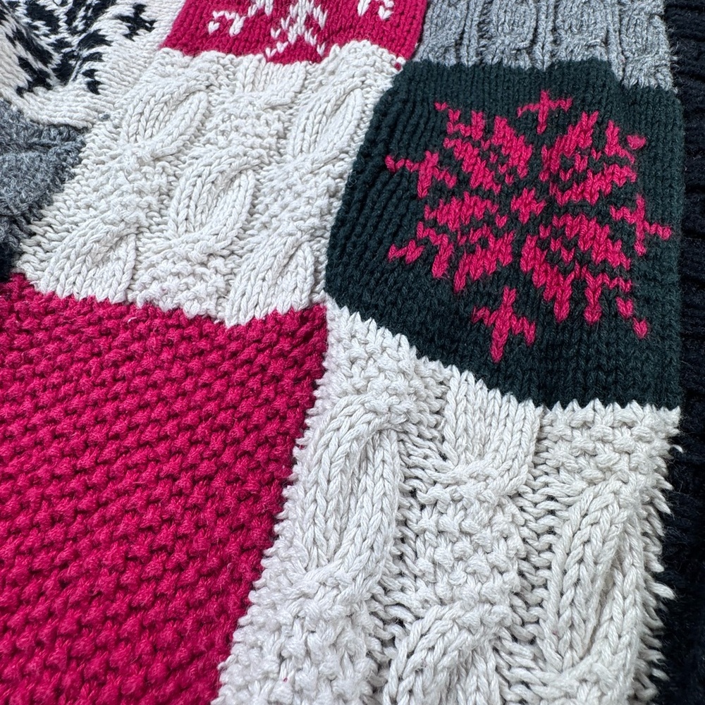 August Max Nordic Christmas Patchwork Snowflake C… - image 4